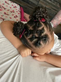 Braids On Toddler Girl, Cute Hairstyles For Little Black Girls With Curly Hair, Curly Infant Hairstyles, Cute Little Mixed Girl Hair Styles, Mix Baby Girl Hairstyles, Cute Hairstyles For Mixed Girls Kids, Hairstyles For Lil Black Girls Kids, Toddler Girl Hairstyles Mixed Hair