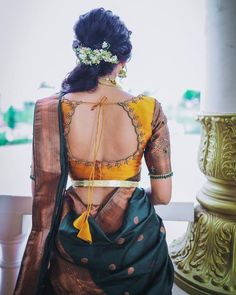 Half Saree Blouse Designs Backside, Blouse Designs On Half Saree, Blouse Designs For Half Saree Back, Latest Saree Models, Blouse Back Neck Designs For Half Saree, Blouse Models For Pattu Sarees Back Neck, Trendy Blouse Designs For Half Saree, Blouse Designs For Pattu Half Saree, Half Saree Neck Designs