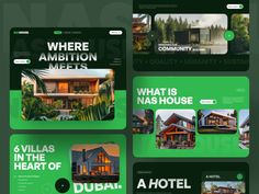 the website is designed to look like a green house