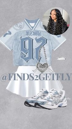 Powerhouse Outfit Ideas, Birthday Outfit 15th Birthday, Bday Fits For School, Blue Outfit Ideas Black Women, 14th Birthday Outfits, Blue And White Outfit Ideas, Fly Birthday Outfits, Birthday Outfit For School, 17th Birthday Ideas Outfits