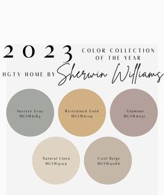 the color scheme for sheryln williams's 2012 color collection, which is available in