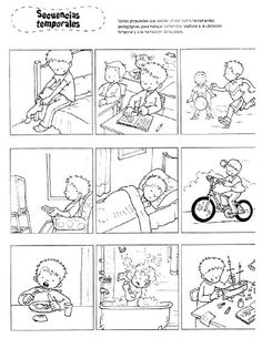 the storyboard shows how children are playing with their toys