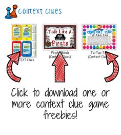 a poster with text and pictures on it that says, talk like a pirate click to download one or more content clue game freebies