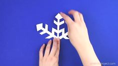 How to Make Paper Snowflakes | One Little Project Making Snowflakes, Make Paper Snowflakes, Diy Snowflakes, Snowflake Crafts, Diy Seasonal Decor, Paper Snowflake Template, Snow Crafts, Snowflakes Art, Winter Diy Crafts