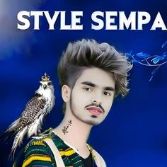 a man with an owl on his shoulder and the words style sempa above him