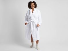 With two slouchy front pockets, a snug waist tie and cozy shawl collar, this super plush bathrobe is the ultimate relaxation wear. Terry Cloth Robe, Cozy Shawl, Modern Bedding, Comfortable Home, Bath Essentials, Relaxation Gifts, Gifts For Anyone, Shawl Collar, Holiday Gift Guide