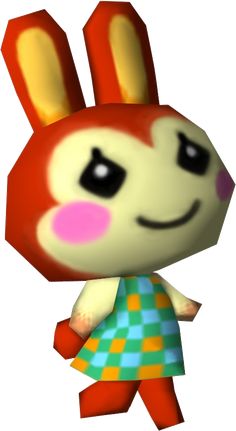 an animal crossing character is shown in this image