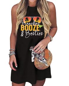 PRICES MAY VARY. Cotton blend Imported Cotton blend closure Machine Wash Fashion Mini Dress, Short Mini Dresses, Dress Summer Casual, Printed Beach Dresses, Sun Graphic, Boho Tunic Dress, Funny Dresses, Funny Summer, Tunic Dresses