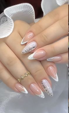 Art Deco Nails, Sassy Nails, Fancy Nails Designs, Stylish Nails Designs, White Nail Designs, White Nail, Classy Nails, Fancy Nails