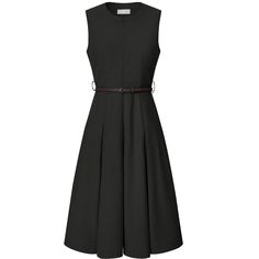 This dress can be a perfect addition to almost any outfit from formal to daily wear, great for work, meetings, offices, businesses, work, parties, cocktails, weddings, casual, everyday dressing, etc. It exudes professionalism and sophistication, helping you make a strong impression in any business setting. Pair with high heels for a chic office look. Comfortable and versatile, this sleeveless dress is perfect on its own or as a layer under a blazer. Classic Black Dress Formal, Office Black Dress, Workwear Dresses, Formal Workwear, Cloth Ideas, Work Meetings, Classic Black Dress, Black Dress Formal, Work Parties