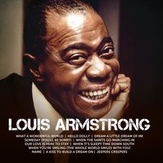 an image of louis armstrong smiling for the camera