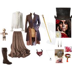 the costume is made up of clothing and accessories