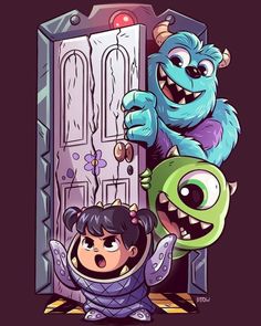 Ideas De Dibujos Aesthetic, Digital Avatar, Dibujos Ideas, Chibi Characters, Pinturas Disney, Chibi Drawings, Wallpaper Vintage, Monsters Inc, Illustration Character Design