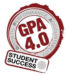 the logo for student success, which is red and white with black letters on it