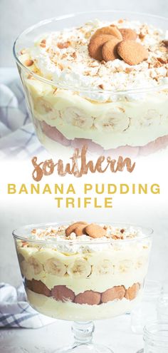 this southern banana pudding trifle is an easy dessert recipe