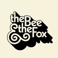 the bee and the fox logo is shown in black on a beige background with white lettering