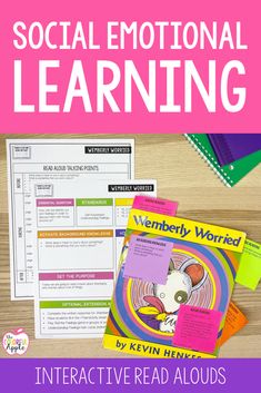 an interactive reading activity for kids to learn social emotional learning with text overlay