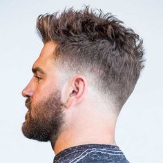 Short Hair With Beard, Low Fade, Spiked Hair