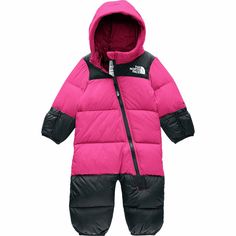 The North Face Nuptse One-Piece Bunting - Infant Girls' Down Suit, North Face Brand, North Face Nuptse, Baby Boy Jackets, Parka Style, Baby Outerwear, Ski Fashion, Infant Girls, All Kids