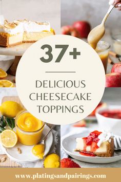 Cheesecake is a delicious dessert that can be enjoyed on its own, but it's even better with a topping. There are endless possibilities when it comes to cheesecake toppings, so you can find the perfect one to match your taste and the occasion. Cheesecake Toppings Bar Ideas, Mini Cheesecake Toppings, Mini Cheesecake Topping Ideas, Toppings For Cheesecake Ideas, Cheesecake Toppings Bar, Cheesecake Bar Wedding, Cheesecake Topping Ideas, Strawberry Coulis Recipe, Homemade Cherry Sauce