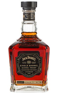 a bottle of jack daniels single barrel barrel whiskey