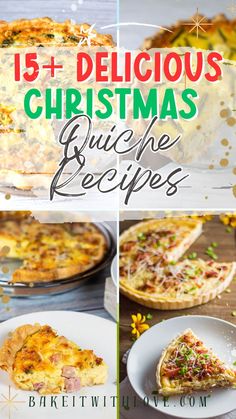 christmas brunch recipe collage with text overlay for link to the 15 + delicious christmas brunch recipes