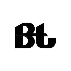 the letter b and t is made up of letters that appear to be in black