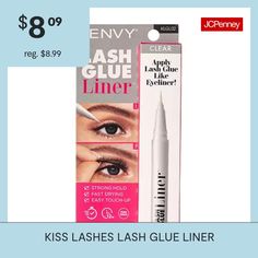 What It IsApply Lash Glue Like Eyeliner! It is a 2-in-1 lash glue + eyeliner multitasker with strong, high pigmented formula for long-lasting, waterproof, and foolproof results. The precision felt-tip will allow you to draw and apply any strip lashes instantly and effortlessly. Just Glide, Apply and Go!Features: Easy To ApplyCountry of Origin: Imported Kiss Lashes, Felt Tip, Lash Glue, Strip Lashes, Touch Up, To Draw, Eyelashes, Eyeliner, Glue