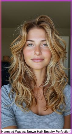 Easy Free 100+ Hairstyle Ideas|hairstyle beauty|hairstyles for medium length hair Honey Brown Hair, Honey Blonde Hair, Women's Hairstyles, Hairstyles Curly, Hair Colours, Hair Color And Cut, Hair Envy, Women Hairstyles, Hair Today