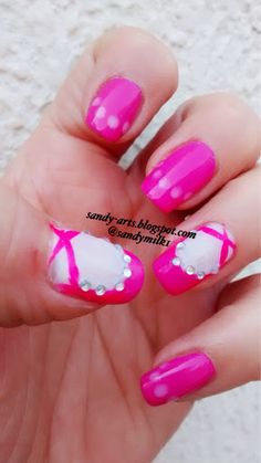 Sandy Nails: Ballet nails Sandy Nails, Fingernail Ideas, Ballet Nails, Pink October, Ballerina Nails, Nails Ideas, Ballet, Nail Art, Nails