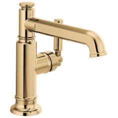 Every drop of water is a statement.So, Alright, buckle up, savvy shoppers! Meet the Brizo 65076LF-PG-ECO Invari single-handle lavatory faucet – your bathroom's newest rockstar. We're talking about a faucet that doesn't just do the job; it owns the space. Picture this: a Brilliance polished gold finish that's so on point; it's like your bathroom just got a VIP upgrade. Now, let's talk about installation. Single-hole mount? Check. Handles up to 3-inch deck thickness? Double-check. It's like this faucet is doing all the heavy lifting to make your life easier. And the 1.2 GPM flow rate? Translation: it's not just a pretty face; it's a water-saving ninja, so you're not paying extra for H2O.Got morning hustle? The Invari's got your back with a 6-inch spout reach, giving you all the room to splas Gold Faucet Bathroom, Brizo Invari, Gold Bathroom Faucet, Gold Faucet, Retirement House, Bar Faucets, Single Hole Bathroom Faucet, Gold Bathroom, Single Hole Faucet