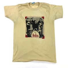 "This Beatles shirt isn't from anything in particular but it can be dated to the late 70's early 80's.  And what a graphic it is... Tag: M Measurements  Armpit to Armpit: 18.5\" Collar to Base: 24.5\" Important Info, Please Read Before Purchase: -All sizes listed are tag labels only.  Please use the measurements provided to ensure a proper fit for your item. -All items are inspected for defects & stains.  Occasionally some issues may not be spotted.  If you are at all concerned about minor imper Beatles Shirt, Tailored Shirts, The Beatles, Suits You, Tank Shirt, Effortless Style, Cool Shirts, Tank Top Shirt, Hoodie Shirt