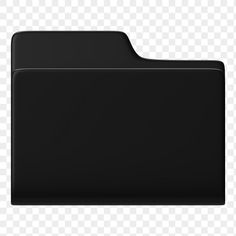 an image of a black folder on a white background png - file folder clipart