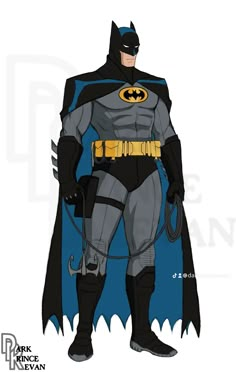 the batman costume is shown in this drawing