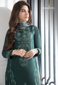 Asim Jofa AJAI-32 Aira Festive Collection Original brand suit fabric and photography lite diffrance in actual print. Elegant Green Tops For Eid, Festive Green Printed Lawn Suit, Green Tops With Printed Motifs For Eid, Elegant Green Lawn Suit With Digital Print, Traditional Festive Sets With All Over Print, Festive Traditional Sets With All Over Print, Festive Green Printed Set, Fitted Green Sets With Digital Print, Unstitched Green Sets With All Over Print