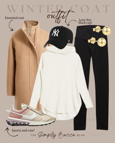 Dinner Outfit Autum, Athleisure Outfits With Scarf, Casual Park Day Outfit Winter, Casual Athleisure Outfits Winter, Athleisure Outfits Spring 2023, Nyc Ice Skating Outfit, Cruise Outfits Winter, Midsize Outfits Winter Cold Weather, Athleisure Winter Outfits