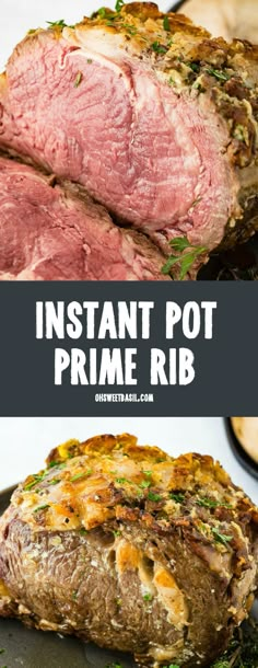 instant pot roast prime rib recipe with potatoes and parsley