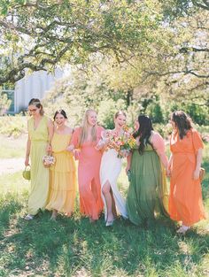 This Artfully Tropical Austin, Texas Wedding Was All Sweet + Sunny Color