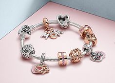 Hearts of PANDORA Ring, Soft Pink Enamel & Clear CZ | Silver | Pandora US Pandora Bracelet Designs, Beautiful Bridal Jewelry