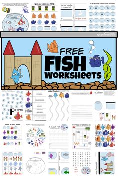 fish worksheets for kids and adults to learn how to use them in the classroom