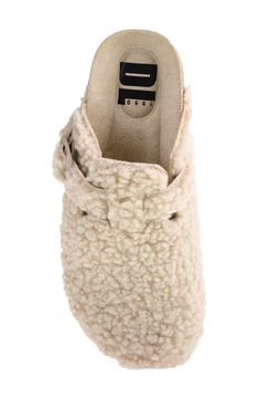 Plush cushioning on the footbed means cloud-like strides in this eye-catching clog set atop a shock-absorbing cork midsole. 1 1/2" heel; 1" platform Adjustable strap with buckle closure Synthetic upper, lining and sole or synthetic faux-shearling upper/synthetic lining and sole Imported Christmas Haul, Clogs Style, Heeled Mules Sandals, Platform Clogs, Dirty Laundry, Shoe Gifts, Womens Clogs, Heeled Loafers, Cuff Earrings