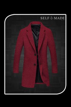 What is the best wool coat for men or women? This red beauty! Like this look but want to make some changes? Chat with a stylist or book an appointment. Fabric No: DBQ1226 Color: Red Pattern: Plain Composition: 95% Wool, 5% Cashmere Yarn Count: N/A Weight: 450g/m G/SM Occasion: Overcoat Elegant Red Long Pea Coat, Elegant Long Red Pea Coat, Red Single-breasted Wool Coat With Long Sleeves, Elegant Red Single Breasted Pea Coat, Elegant Red Single-breasted Pea Coat, Modern Red Outerwear For Work, Red Winter Formal Pea Coat, Elegant Red Wool Coat For Formal Events, Elegant Red Wool Coat For Formal Occasions