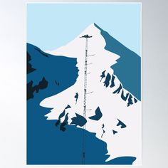 High-quality posters to hang in dorms, bedrooms or offices. Multiple sizes are available. Printed on 185gsm semi gloss poster paper. Additional sizes are available. Illustration from Berg in Obertauern Ski Aesthetic, Ski Art, Ski House, Poster Illustration, Ski Lift, Lynx, Quality Posters, Habitat, Poster Design