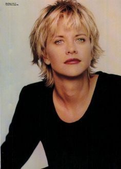 Meg Ryan Hairstyles, Medium Shag Haircuts, Shaggy Haircuts, Meg Ryan, Messy Short Hair