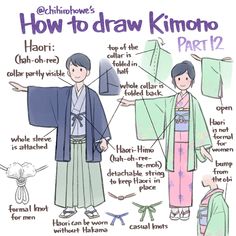 how to draw kimono part 2 with instructions for beginners and advanced drawing students