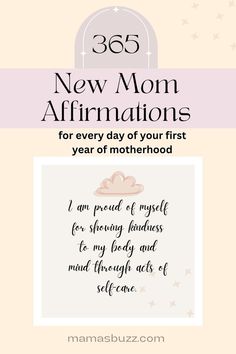 new mom affirmations Proud Of Me