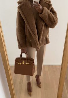 steffysstyle on LTK Short Teddy Coat Outfit, Teddy Coat Outfit Winter, Short Wool Coat Women, Short Coat Style, Teddy Coat Outfit, Teddy Outfit, Long Teddy Coat, Networking Outfit