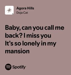 Agora Hills Doja Cat, Doja Cat Lyrics, Winter Arch, Can You Call Me, Songs Quotes, Lyric Poster, Lyrics Aesthetic