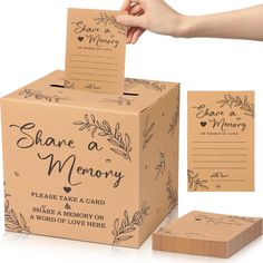 50 Pcs Share a Memory Cards for Collections of Life, Memory Cards Kraft Color 50 Pieces Greenery Share a Memory Cards for Collections of Life, Memory Cards Box Guest Card Ideas for Funeral Graduation Wedding Bridal Shower Birthday Anniversary Retirement Features: Creative Memory Cards: There is enough blank space left on the guest card ideas for people to write advice and blessings, which can involve your guest in various occasions, making them feel happy and engaged. Impress Your Guests: With c Share A Memory, Birthday Anniversary, Wedding Bridal, Card Ideas, 1 Piece, Bridal Shower