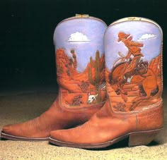 A vintage 1996 collectable postcard featuring an hand tooled, hand painted bronco Cowboy Boots by the Kimmel Boot Company. The postcard has a divided back, is unused and in new, excellent condition.  It is perfect to frame or to be used in any paper arts project or even mail it to someone special. Size:  6 1/2" x 4 3/4" When possible, I do combine shipping for an order of multiple items and refund the difference in case of over estimate, see all my other listings here... https://www.etsy.com/shop/PaperSymphony Thank you for shopping at Paper Symphony. Vintage Cowboy Boots Aesthetic, Crunchy Beans, Painted Cowboy Boots, Cowboy Boots Aesthetic, Cowboy Boots Vintage, Custom Cowboy Boots, Arts Project, Cowboy Shoes, Paper Art Projects